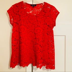3 for $20 Sale🔥! Lily Morgan red lace Blouse